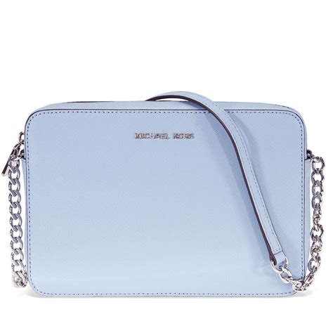 michael kors purse light blue|michael kors blue crossbody bag.